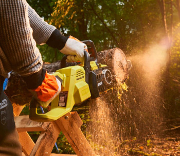 Цепная пила аккумуляторная RYOBI RY36CSX35A-150 350мм 18В 5Ач photo 8