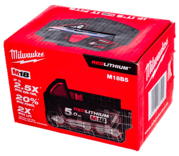 Аккумулятор MILWAUKEE M18B5 Слайдер 18В 5Ач photo 5