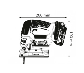 Лобзик аккумуляторный BOSCH GST 18 V-LI 18В 4Ач photo 4