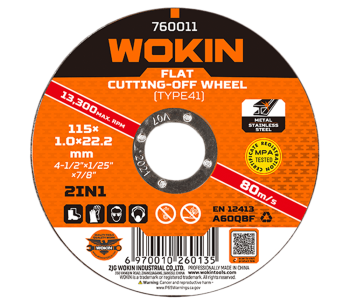 Абразивный диск по металлу WOKIN 760011 115мм 1мм photo