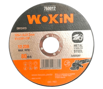 Disc de tăiat abraziv WOKIN 760012 125mm 1mm photo