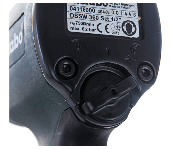 Пневматический ударный гайковерт METABO DSSW 360 SET 1/2" 360Нм 7500об/мин photo 3