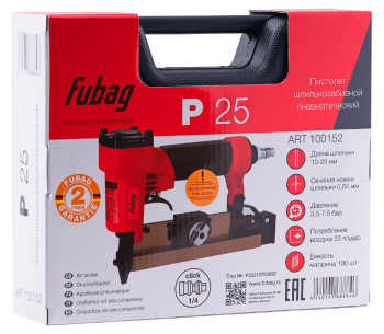 Пневматический степлер FUBAG P25 25мм 7.5бар photo 3