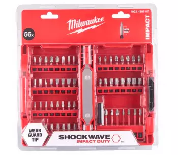 Set 56 Biți și prelungitor MILWAUKEE 4932430907 SL/PH/PZ/Hex/Torx 25-50mm photo 0