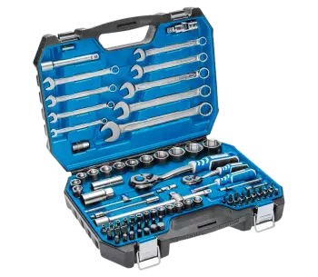product Set chei combinate, duze tubulare și biți HOEGERT HT1R425 85unit. 4-32mm 1/2-1/4"