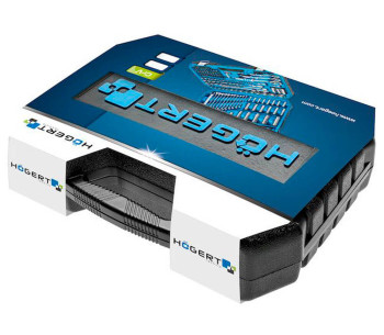 Набор комбинированных ключей, торцевые головки и бит HOEGERT HT1R439 131шт. 4-32мм 1/2-1/4-3/8" photo 4