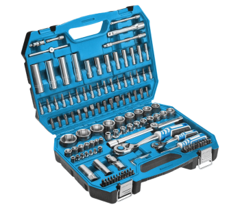 product Набор 144 головки торцевые и бит HOEGERT HT1R440 4-36мм