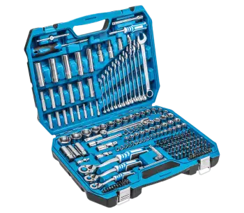 product Set chei combinate, duze tubulare și biți HOEGERT HT1R444 222unit. 4-32mm 1/2-1/4-3/8"