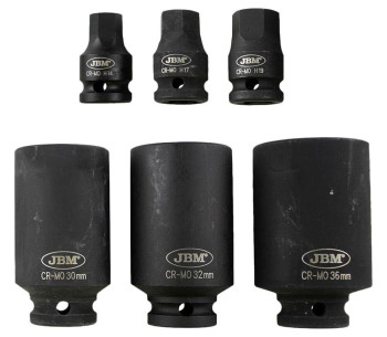 Набор 6 ударных головок JBM 52337 14-36мм photo 0