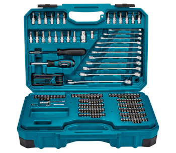 Set chei combinate, tubulare și biți MAKITA E-10883 221unit. 4-32mm 1/2-1/4" photo 0