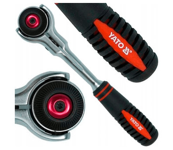 Cheie cu clichet cap rotativ YATO YT0720 1/4" 145mm photo 0