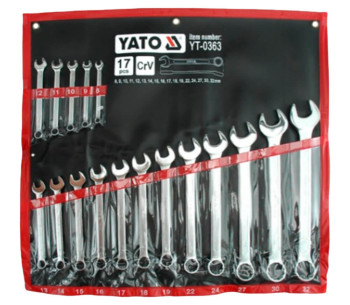 Set 17 chei combinate YATO YT0363 8x32mm photo