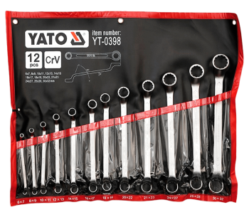 Набор 12 накидных ключей двусторонние YATO YT0398 6-32мм photo