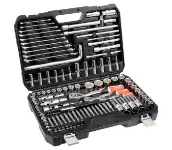 product Set chei combinate, duze tubulare și biți YATO YT38872 128unit. 4-32mm 1/2-1/4-3/8"