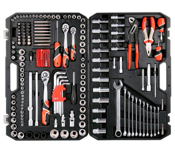 Set chei combinate, duze tubulare și biți YATO YT38941 225unit. 4-32mm 1/2-1/4-3/8" photo 1