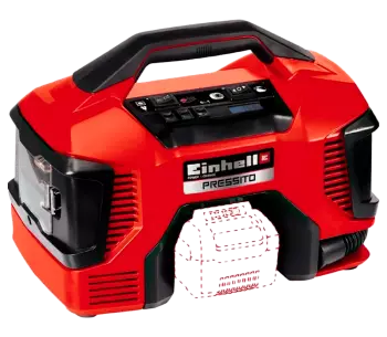 Автокомпрессор 6 в 1 EINHELL Pressito 90вт 11бар 21л/мин photo