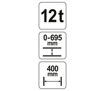 Пресс гидравлический YATO YT55580 12Т 0-695мм photo 2