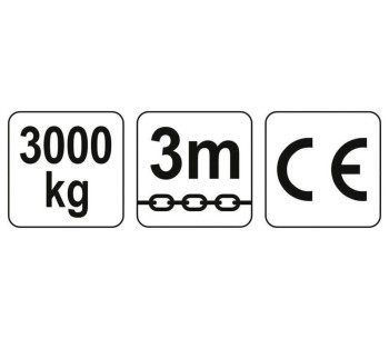 Цепная ручная таль YATO YT58954 3000kg 3м photo 0