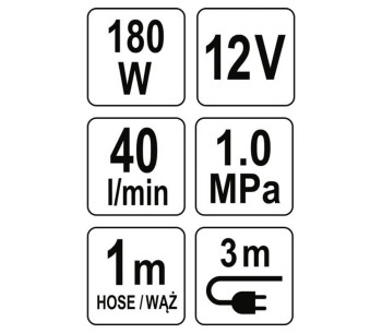 Автокомпрессор YATO YT73460 180вт 10бар 40л/мин photo 3