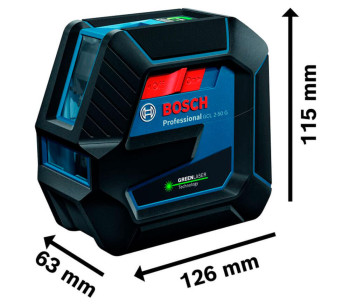 Лазерный уровень BOSCH GCL2-50G+RM10 2луча 50m photo 1