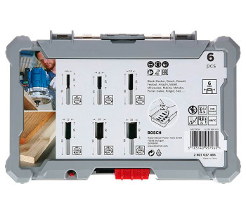 Набор 6 фрез по дереву BOSCH 2607017465 Ø6 мм photo 2