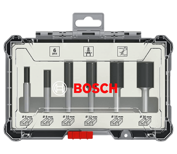 Набор 6 фрез по дереву BOSCH 2607017466 Ø8 мм photo