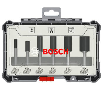 Набор 6 фрез по дереву BOSCH 2607017467 Ø1/4" photo