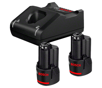 Комплект аккумуляторов и зарядного устройства BOSCH GAL 12V-40 + 2*GBA 2.0Ah (1600A019R8) photo