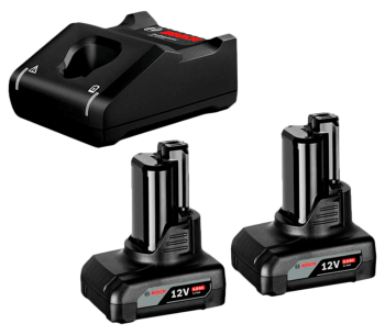 Комплект аккумуляторов и зарядного устройства BOSCH GAL 12V-40+2*GBA 6.0 Ah (1600A01B20) photo