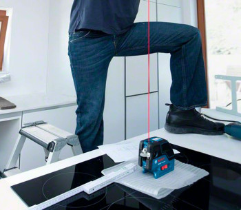 Nivelă cu laser BOSCH GCL 25 2fascicole/5puncte 30m photo 4