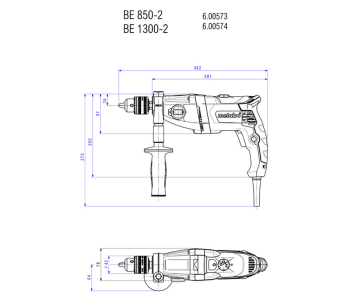 Mașină de găurit cu percutie METABO BEV 1300-2  1300w photo 6