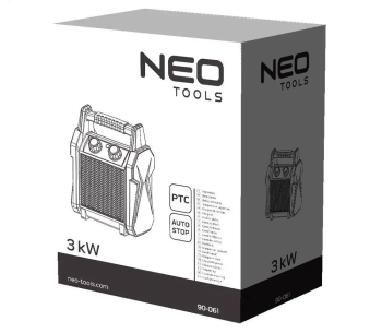 Тепловая пушка NEO TOOLS 90-061 3квт  210 000л/ч photo 3