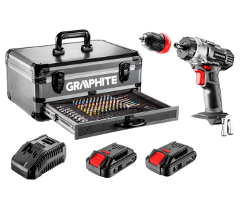 product Шуруповерт аккумуляторный GRAPHITE 58G022-PS15 18В 2Ач