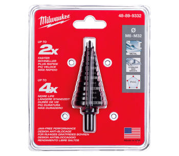 Сверло ступенчатое MILWAUKEE 48899332 6-32.5мм HSS photo 0