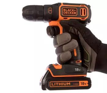 Mașină de înșurubat cu acumulator BLACK&DECKER BDCDC18KB 18V 1.5Ah photo 2
