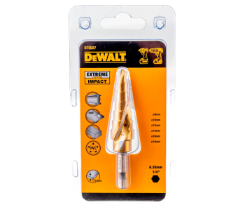 Сверло ступенчатое DEWALT DT5027 6-18мм HSS-TIN photo 1