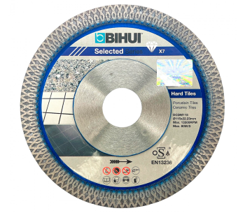 product Алмазный отрезной диск BIHUI DCDM115 115мм турбо Керамика/Мрамор/Гранит