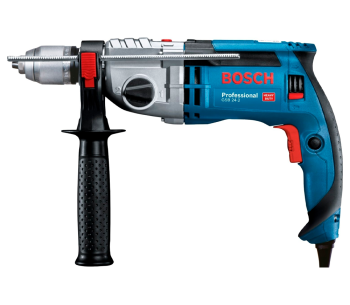 Mașină de găurit cu percuție BOSCH GSB 24-2  1100w photo 0