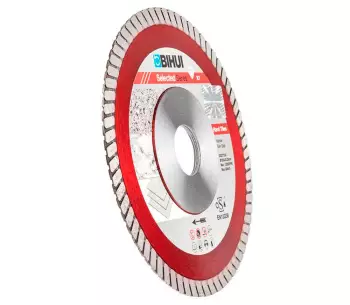 Disc de tăiat cu diamant BIHUI DCDT125 125mm Turbo Ceramică/Porțelan/Marmură photo 2