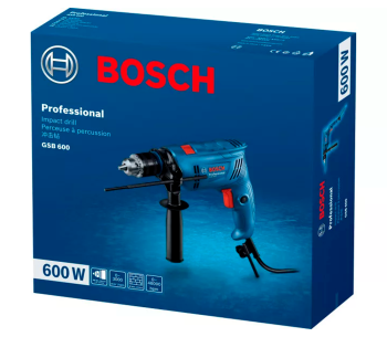 Mașină de găurit cu percutie BOSCH GSB 600 600w photo 2