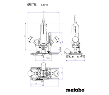 Фрезер METABO OFE 738 710вт photo 3