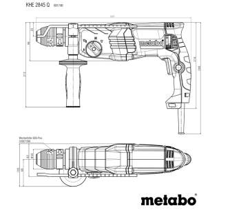 Перфоратор METABO KHE 2845 Q 880вт SDS-Plus photo 5