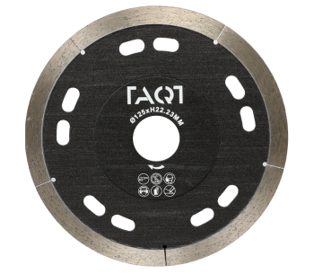 Disc de tăiat cu diamant TAQT TQBC125 125mm Segmentat Ceramică/Porțelan/Marmură photo