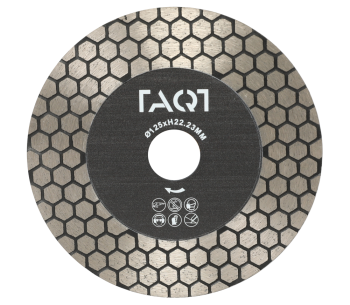 Disc de tăiat cu diamant TAQT TQBE125 VACUUM 2in1 125mm Turbo Ceramică/Porțelan/Marmură photo