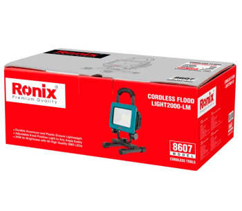 Фонарь строительный аккумуляторный RONIX 8607 2000лм 20В 2Ач photo 6