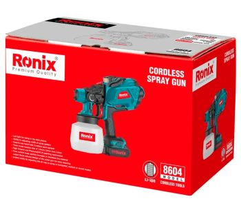 Краскопульт аккумуляторный RONIX 8604 20В 2Ач photo 1