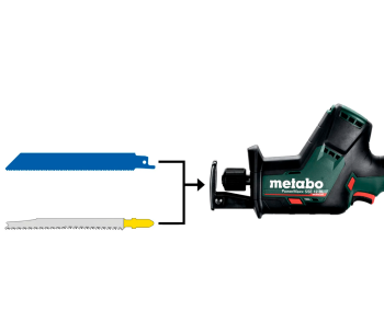 Сабельная пила аккумуляторная (без АКБ) METABO Power Maxx SSE 12 BL 12В photo 0