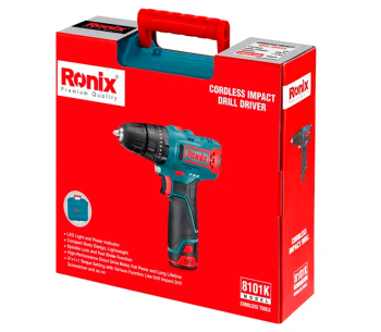 Mașină de înșurubat cu acumulator RONIX 8101K 12V 2Ah photo 1