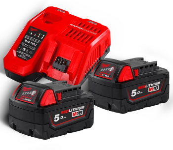 Set încărcător + acumulator MILWAUKEE M18NRG-502 90w 12-18V 5A photo