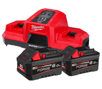 Набор зарядное устройство + аккумулятор MILWAUKEE M18 FORGENRG-602 320вт 18В 18A photo